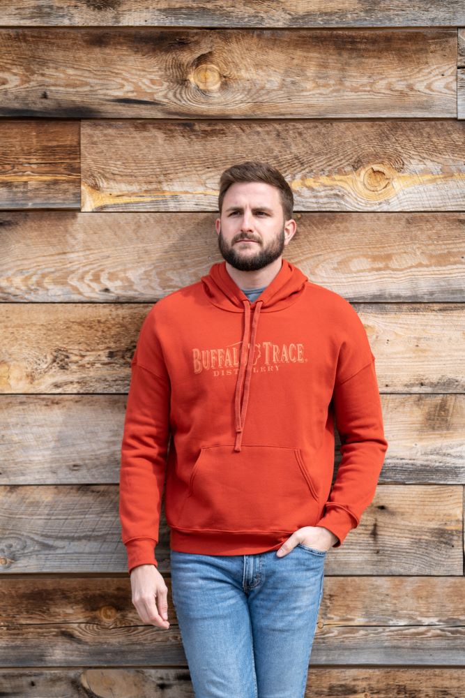 Buffalo Trace Bourbon Orange Hoodie - Image 3