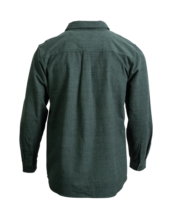 Buffalo Trace Bourbon Flannel Shirt – Green Winter Workwear - Image 3