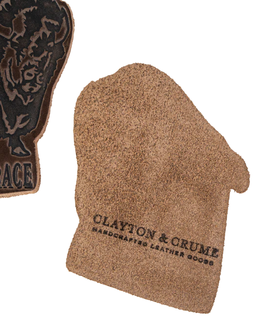 Buffalo Trace Leather Coaster Set of 4 – Premium Horween - Image 3